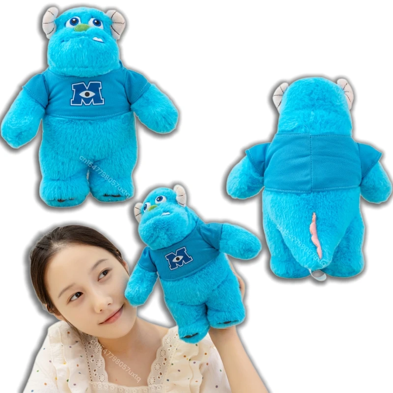 

25cm Kawaii Monsters University Sullivan Plush Toy Blue Monster Stuffed Doll Soft Fluffy Stuffed Anime Birthday Gift For Fans