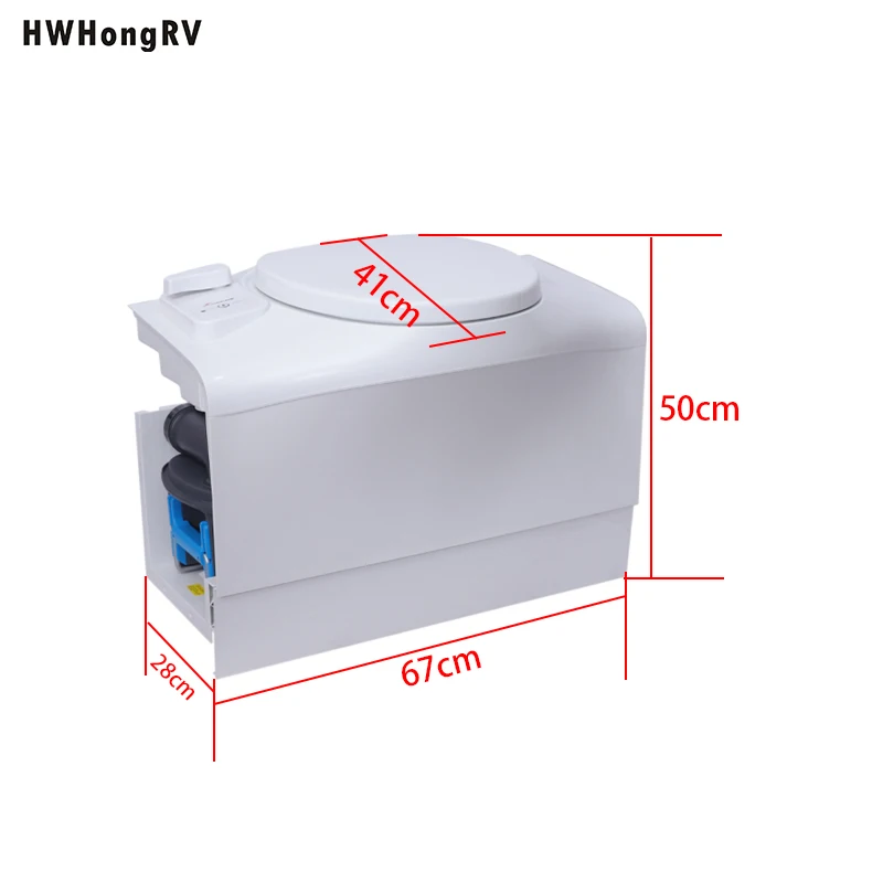 HWhongRV Electric Cassette Toilet for RV Van Modified Car Seats for Campervan Caravan or Motorhome