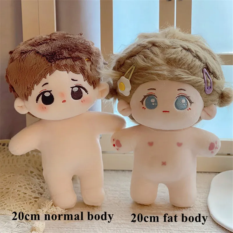 20cm Doll Clothes White Anti-dye Suit Suitable for 20cm Normal Body Doll and 20cm Fat Body Doll One-piece Garment Suit