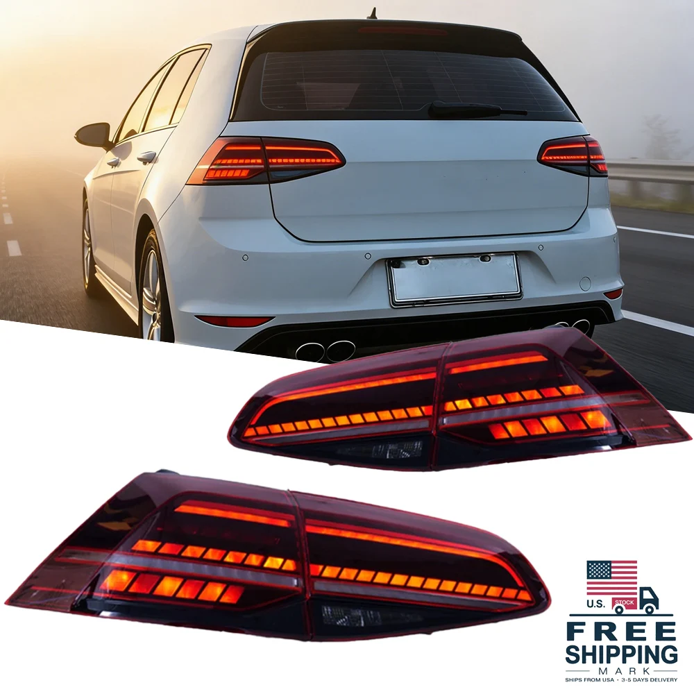

Car Lights For VW Golf MK7 Golf7.5 TSI TDI 2013-2019 LED Projetor Tail Lamp Daytime Running Light Automotive Accessories