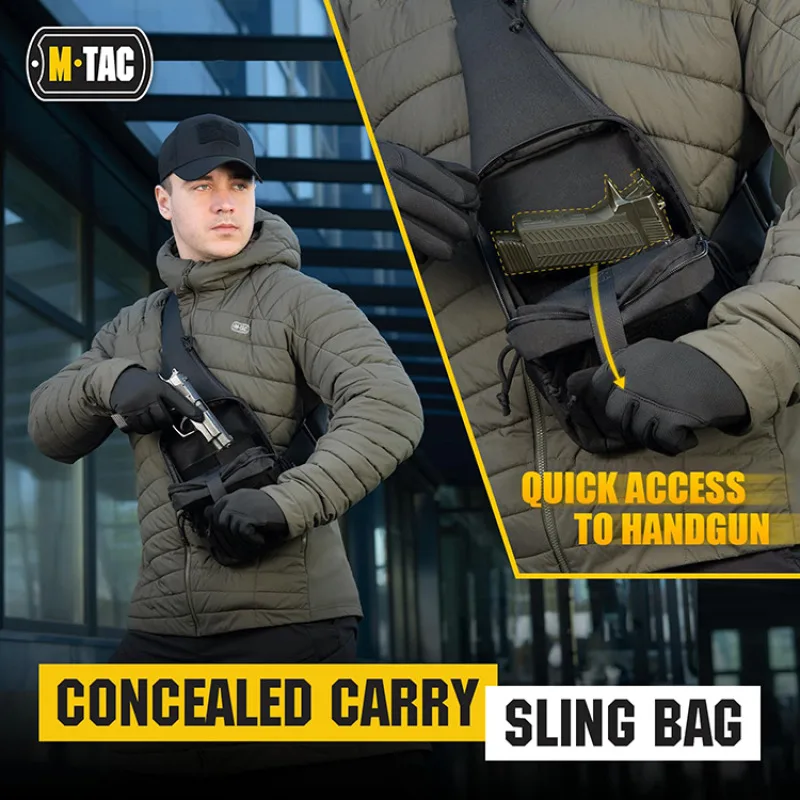 Bandolera de hombro para pistola, bolso de pecho multifuncional para exteriores, impermeable