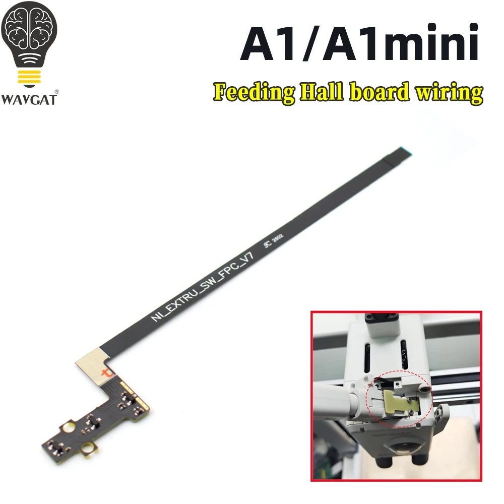 B-Best-Selling-Replacement Filament Sensor For Bambulab A1/A1 Mini Feed Hall Board 3D Printer Part With Ribbon FPC Cable