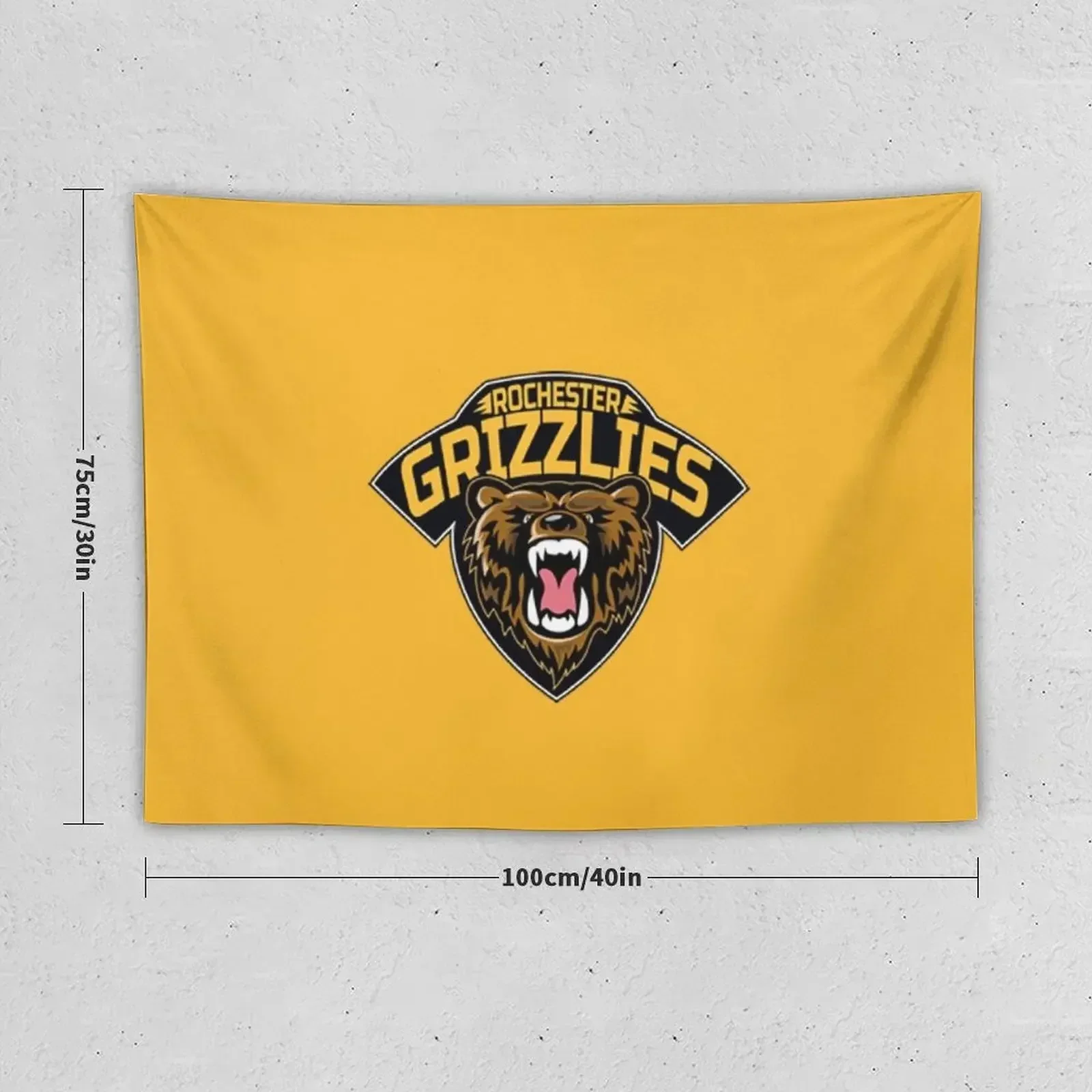 Rochester Grizzlies Tapestry Decoration Wall Cute Room Things Room Decore Aesthetic Tapestry