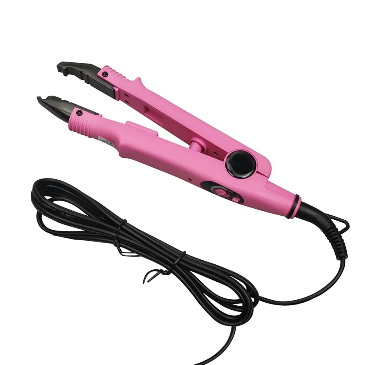 

wholesale price pink color FLAT PLATE Fusion Hair Extension Keratin Bonding Tool Heat Iron hair connector