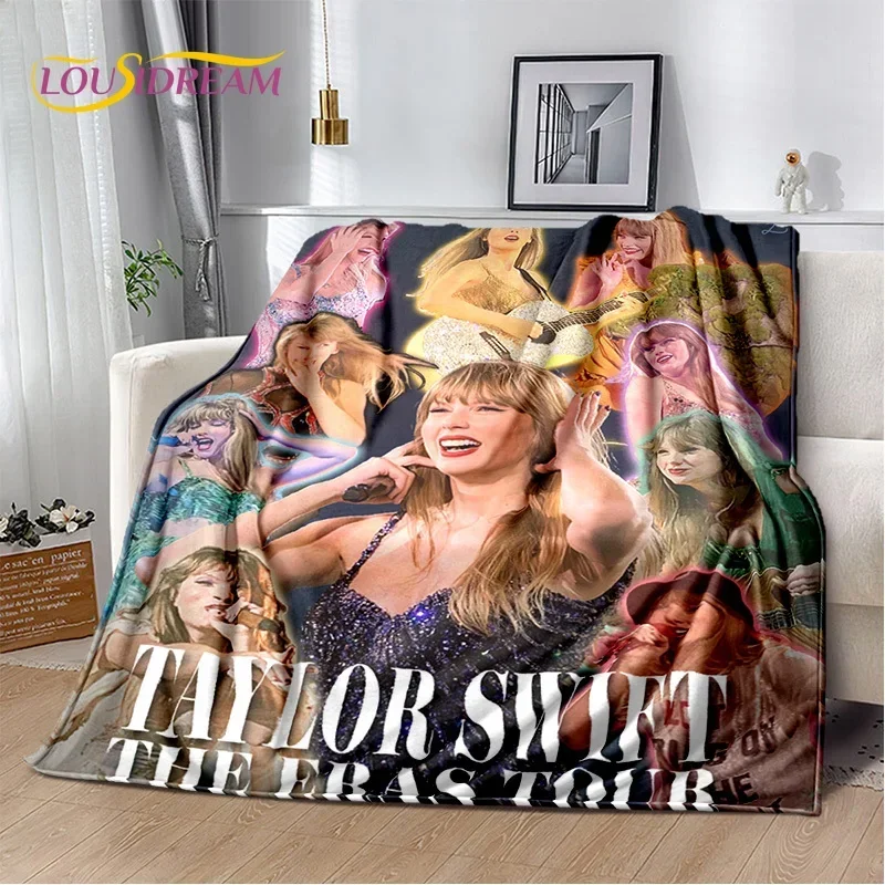 3D Singer Taylor-r Alison S-Swift Tay Soft Flannel Blanket for Beds Bedroom Sofa Picnic,Throw Blanket for Cover Outdoors Leisure