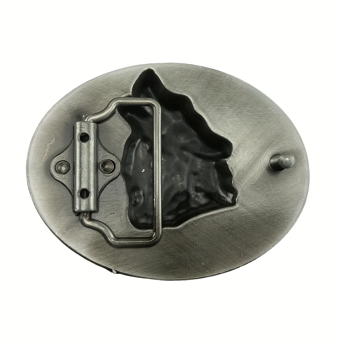 T-DISOM Accesorio de moda con hebilla de cinturón Retro Howling Wolves para hombre