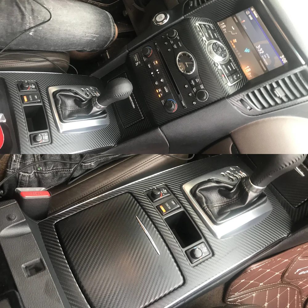 

Для Infiniti FX35 QX70 2009-2017 автомобильный Стайлинг из углеродного волокна салон автомобиля центральная консоль цветная формовочная наклейка наклейки детали