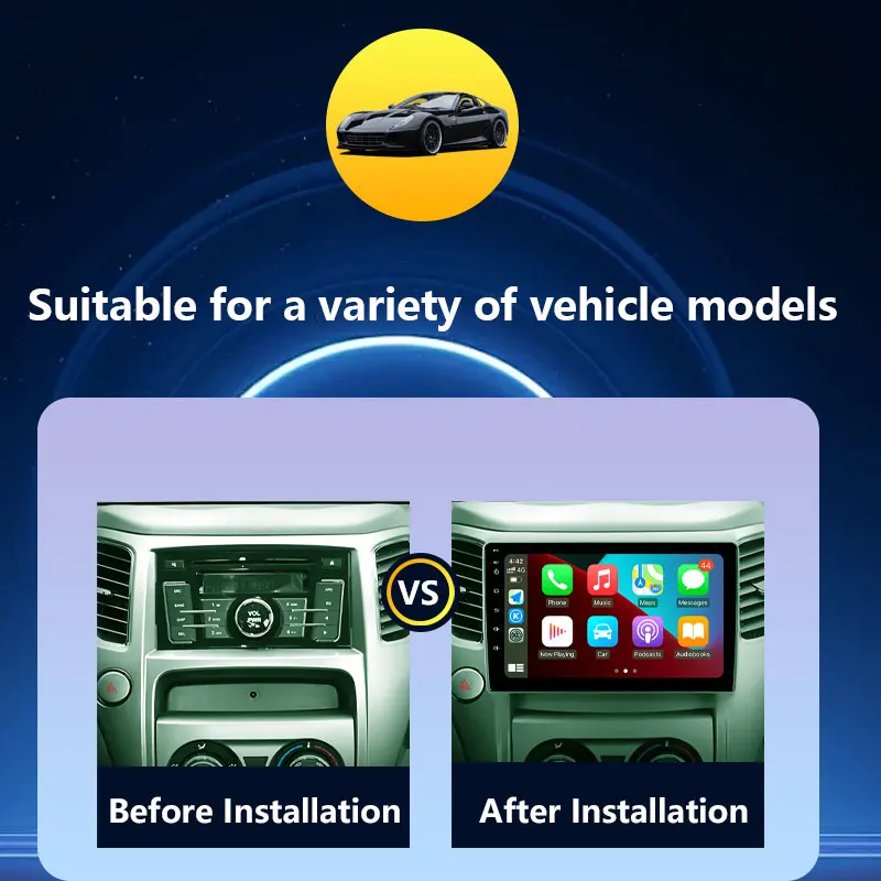 Car Radio Video Audio Multimedia Player for Great Wall Hover M4 1 2012 - 2017 Wireless CarPlay Split Screen GPS Navi DSP Stereo