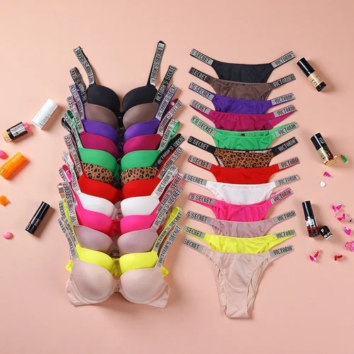 Imagen 1 del producto Conjunto de bragas y sujetador en V para mujer, Bralette de realce de encaje, lencería transpirable cómoda sin costuras, ropa para el hogar, conjunto de lencería, conjunto de ropa interior