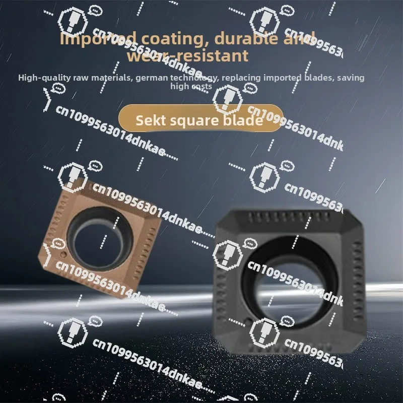 数値制御角形フライスインサート-sekt1204aftn-xm-鋼ステンレス鋼ユニバーサルカッターヘッドフライス粒子
