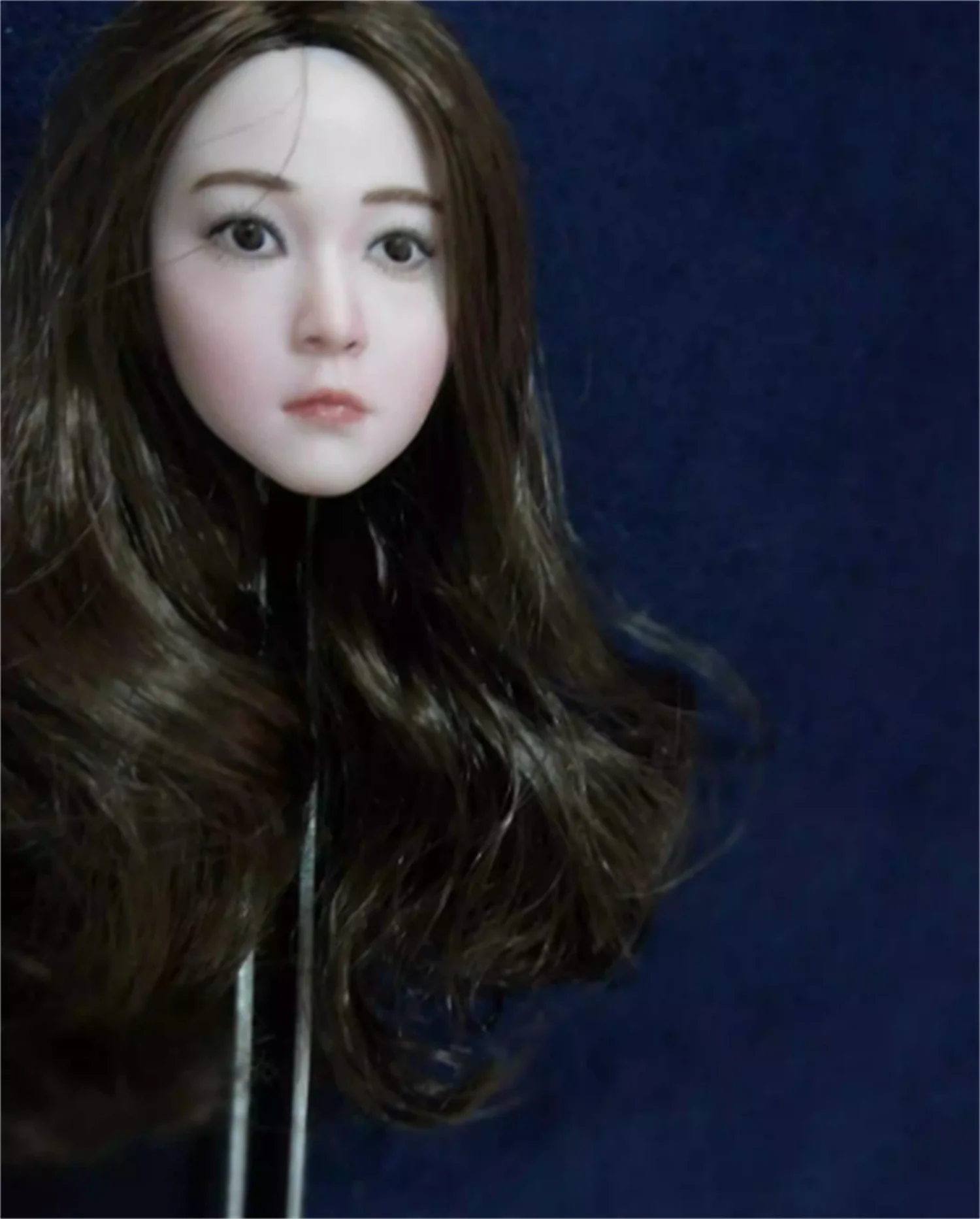 Customize pale  1:6 Scale Model Curl Planted Hair 1 /6 Scale  Girl  Female Head Sculpt  Head Carving  fit 12''TBl  Action Figure