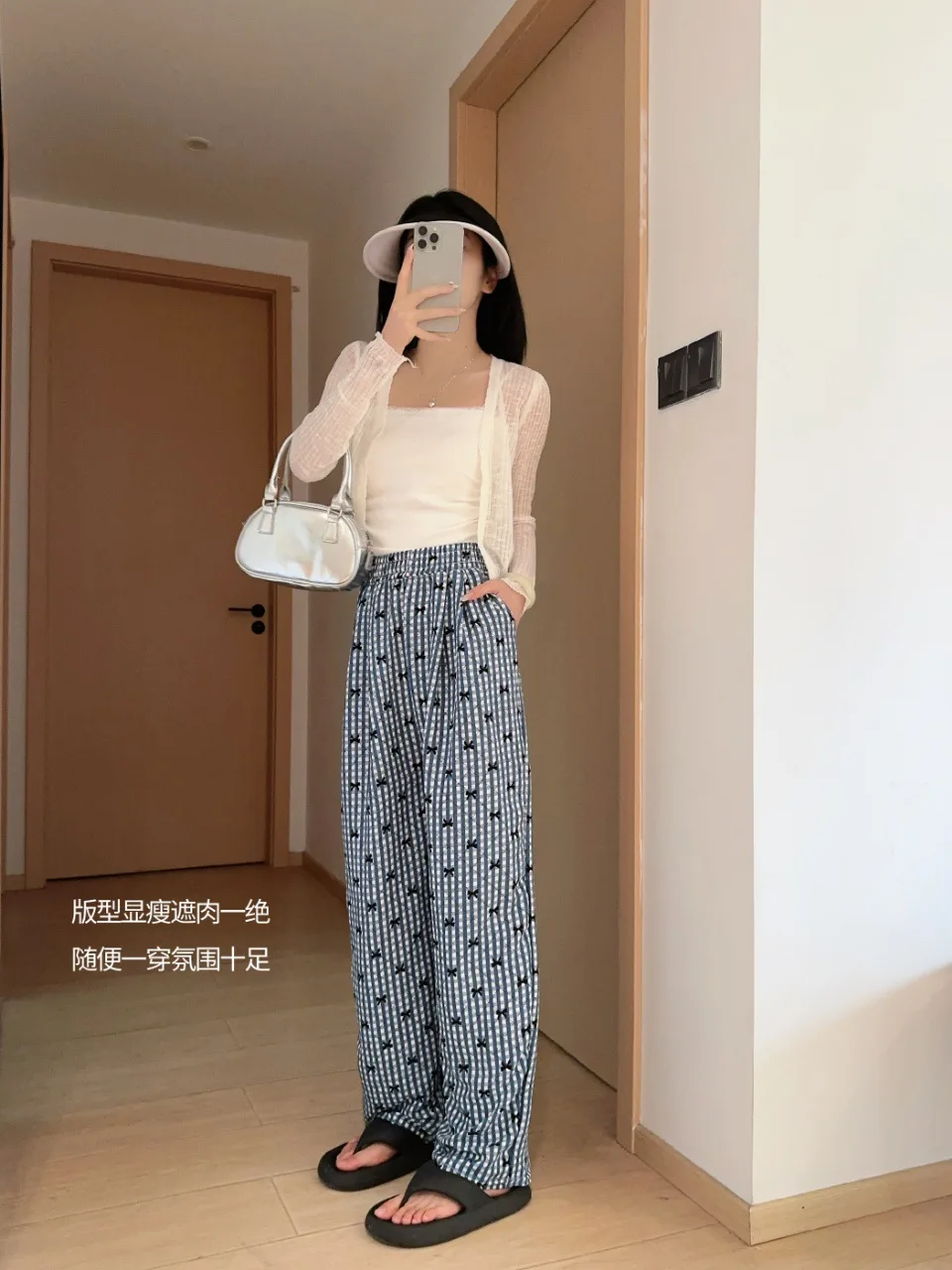 ワイドレッグパンツ Y2K ブラック イレギュラー レディース 春 モダール ドレープ プリーツ ウエストバンド レイヤード シフォン パッチワーク フランネル 伸縮性 イン