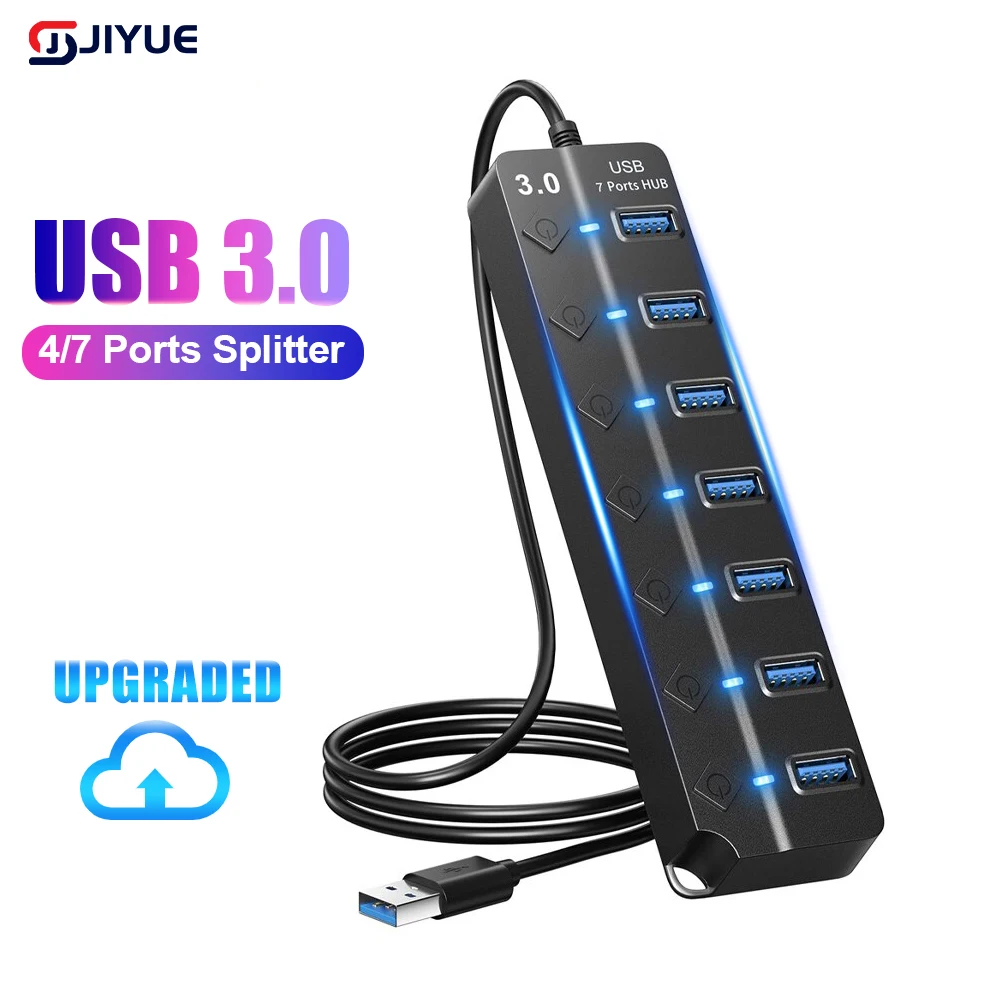 

USB-разветвитель, 4/7 портов, 30 см, USB 3,0