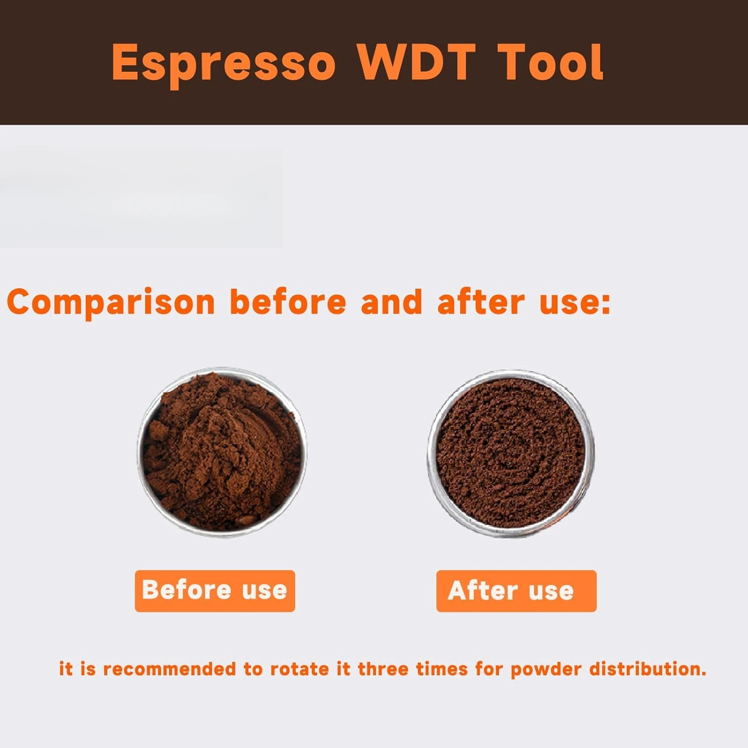 51/53/58 مللي متر الروتاري WDT محرك الاسبريسو أداة توزيع موزع القهوة إبرة المغناطيسي عدم الانزلاق أداة توزيع الاسبريسو #4