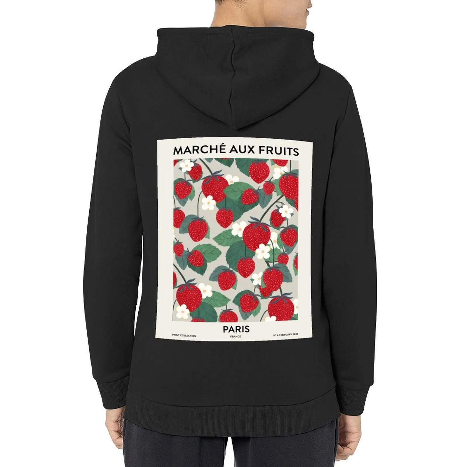 

Fruit market Strawberries Paris Hoodie anime clothing clothes for men men's winter sweater mens designer clothes new hooded tee