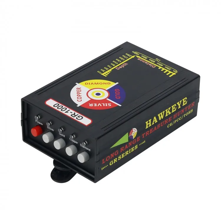 HAWKEYE GR-1000 Plus Golddetektor Long Range Treasure Hunter Gold Finder Metalldetektor mit Bildschirm