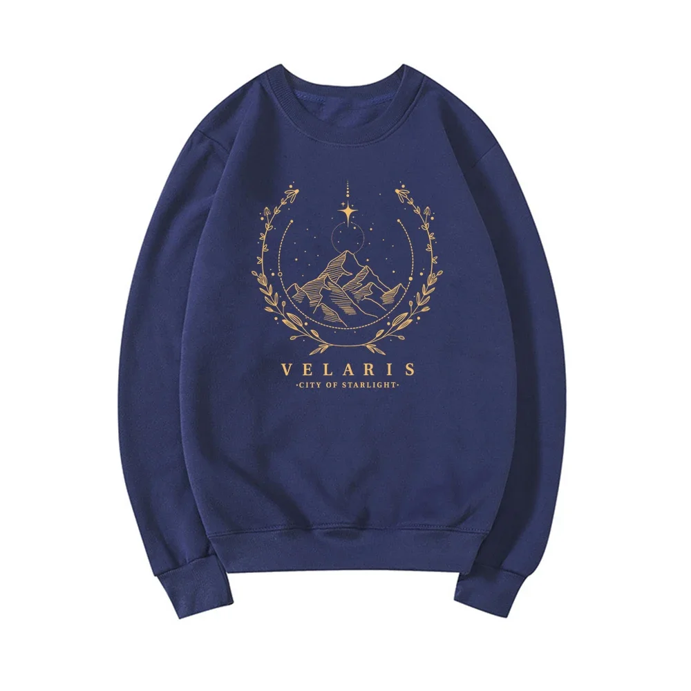 Velaris Sweatshirt The Night Court Hoodies Court of Thorns and Roses Sweatshirt Women Hoodie SJM City of Starlight Pullovers Top