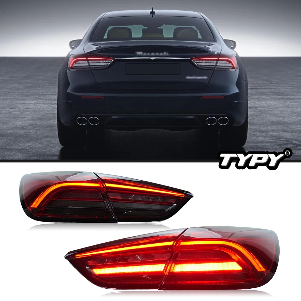 

Автомобильные светодиодные задние фонари в сборе для Maserati Quattroporte 2013-2021, обновленные новые задние фонари, указатель поворота, стоп-сигнал