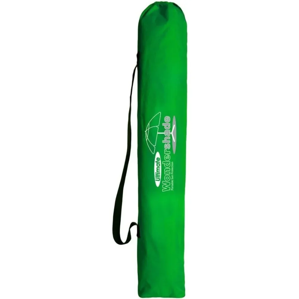 Ombrelle Solaire Portative Ultime, Légère, Réglable, Protection Solaire Instantanée, Parapluie d'Extérieur Vert