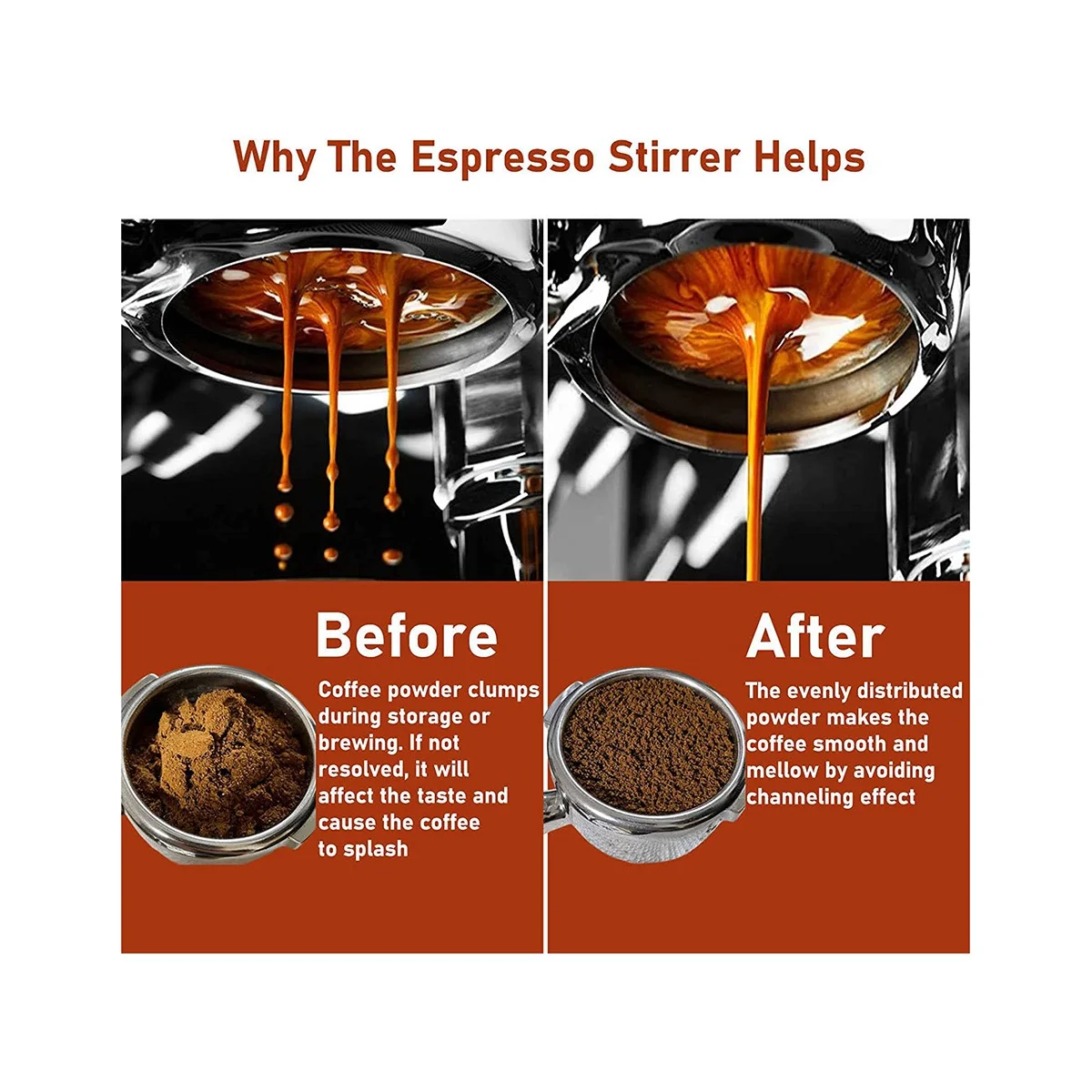 53 มม.304 สแตนเลส 3 มุมและฐานแบน Double HEAD ผงกาแฟ Tamper ESPRESSO Porfilter กรอง