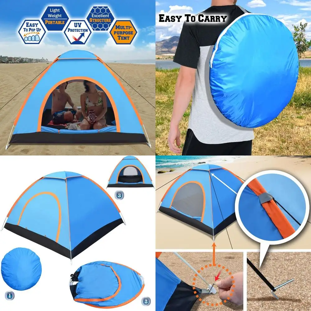 

Family-Sized 3-4 Person Backpacking Tent for Camping, Hiking, and Outdoor Adventures