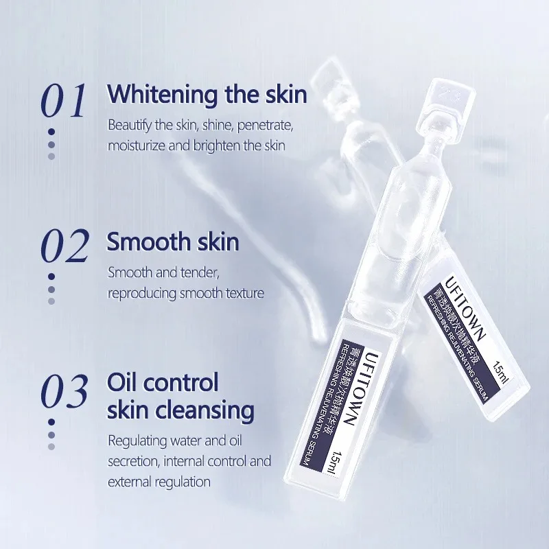 Whitening Face Serum Shrink Pores Remove Dark Spots Melanin Brighten Niacinamide Moisturizing Arbutin Fade Fine Lines 30Pcs/SET