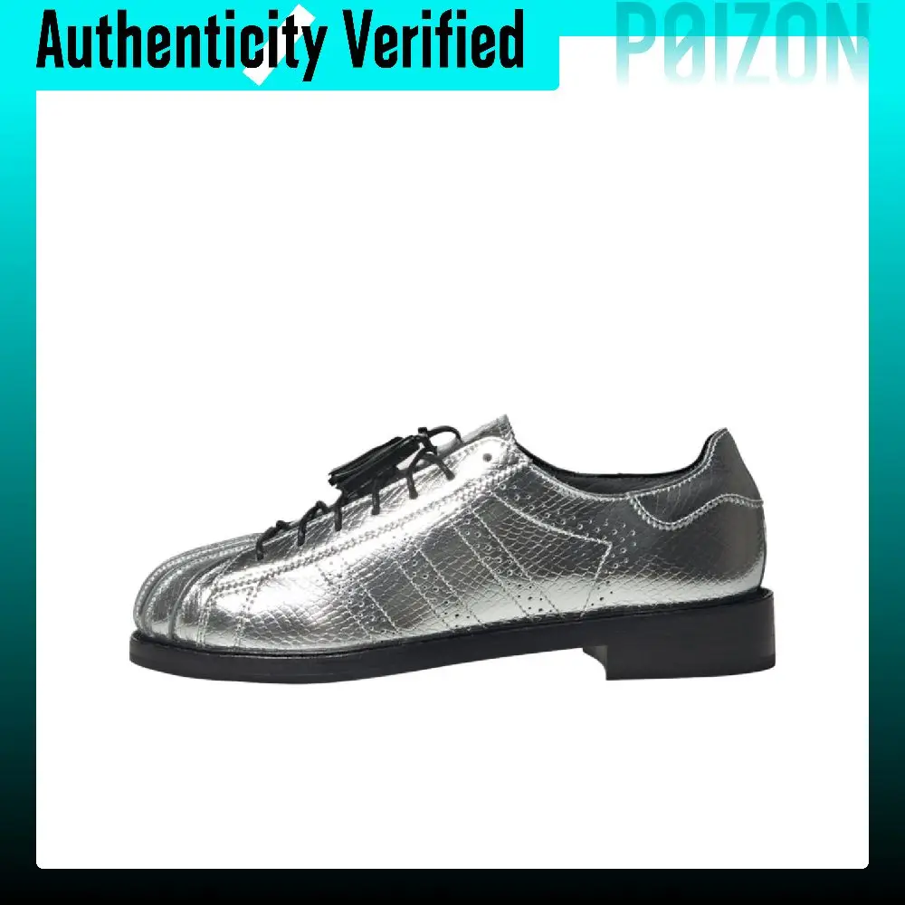 Adidas Originals x CLOT SUPERSTAR Low top Casual Shoes Unisex Silver KK3056