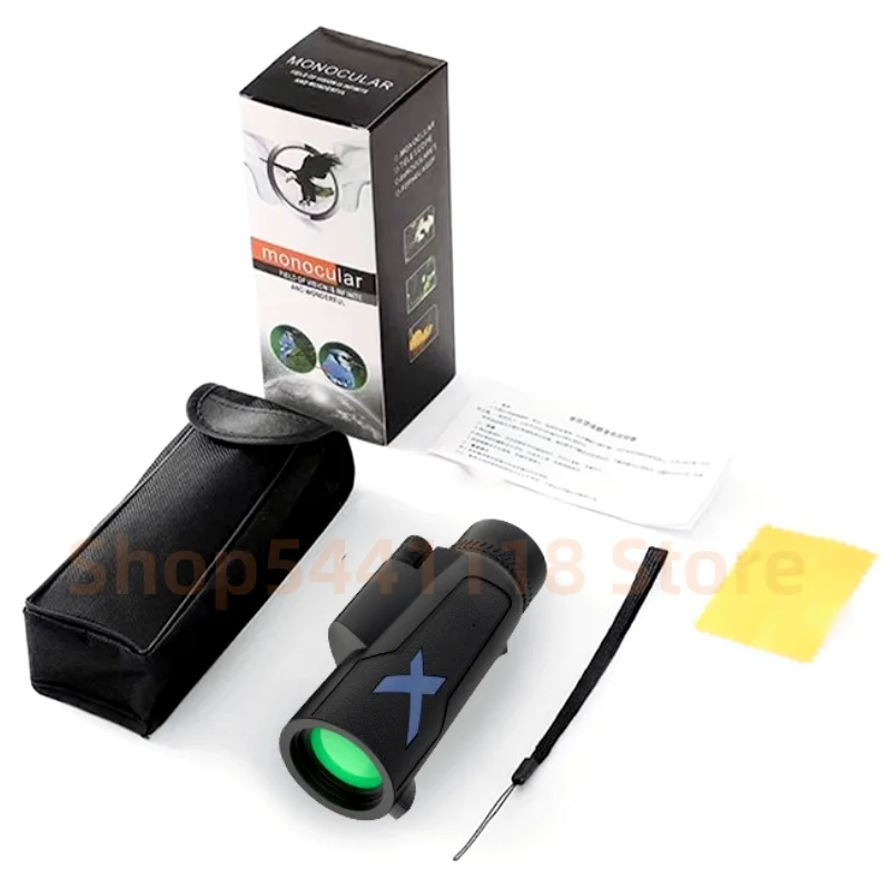

12x50 HD ZOOM Powerful Monocular Telescope Portable Binoculars Long Range Telescope Hunting Camping With Tripod Phone Clip