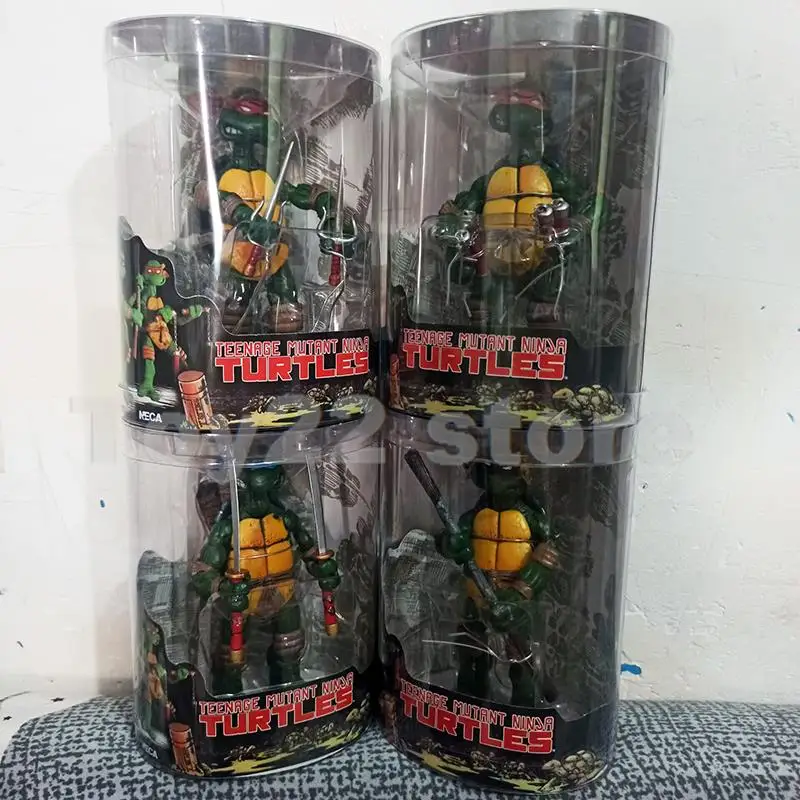 NECA Teenage Mutant Ninja Turtles Anime TMNT Figurine Set 4 Figures 7 Inch Scale Action Figure Toy