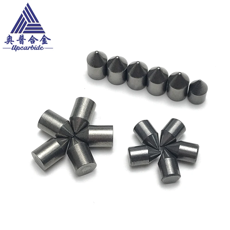 Zhuzhou liga cementada diâmetro 4/4,6/3,0 mm e comprimento 7 mm 89.5hra pontas de carboneto de tungstênio