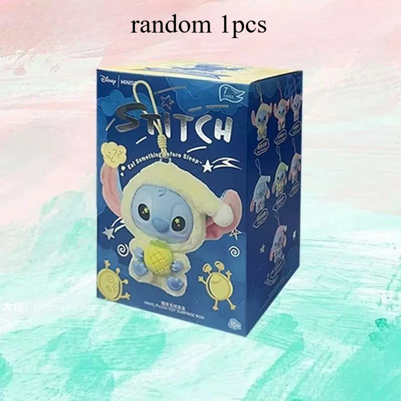 

New Stitch Eat Something Before Sleep Series Blind Box Plush Dolls Pendant Cute Doll Ornament Mystery Box Surprise Toys Gifts