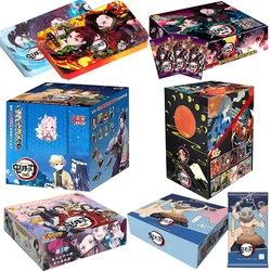 Demon Slayer Cards Kimetsu No Yaiba Booster Box Japanese Anime Figures Tanjirou Nezuko Series Hobby Cards For Children Gift Toys