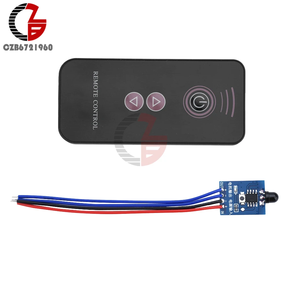 DC3-12V PWM Motor Speed Controller Miniature Wireless Remote Control Adjustable Speed Regulation Forward Reverse DC Motor Driver