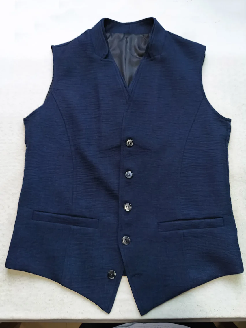 Европейский и американский экспорт, новинка весны и осени, популярный мужской однобортный тонкий жилет, повседневная мужская куртка, топ без рукавов