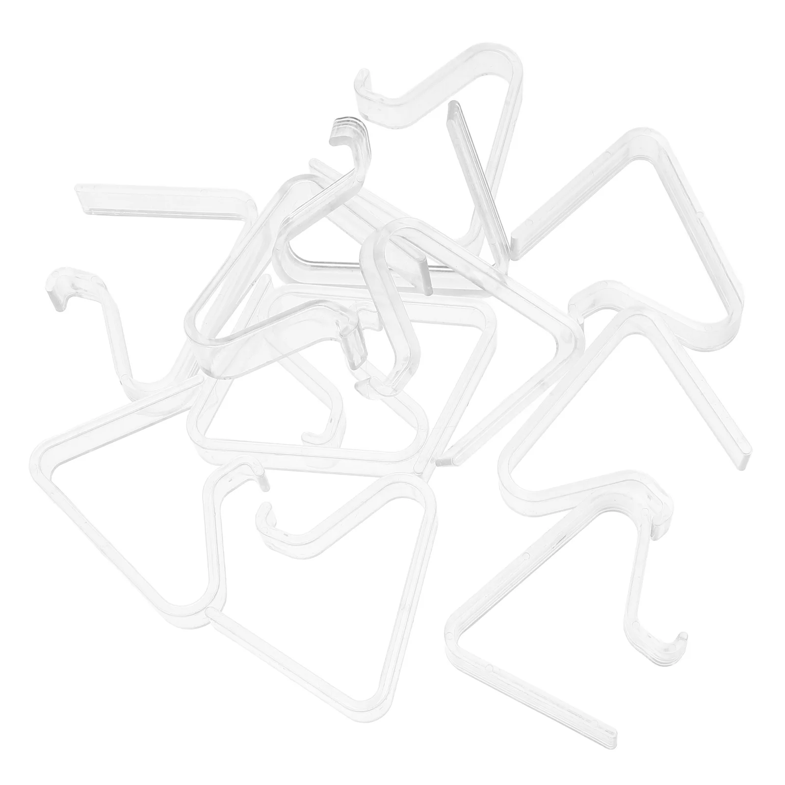 

12Pcs Transparent Tablecloth Fixing Clips Heavy Duty Wind Resistant for Outdoor Tables Easy Clean ABS Material Table Cover Hold