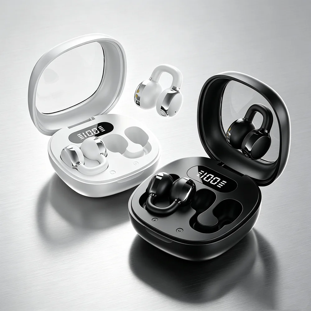 Wireless Earbuds Bluetooth Headphones Professional Bluetooth Headsets Feature Adjustable Headbands for Customized Ergonomic Fits