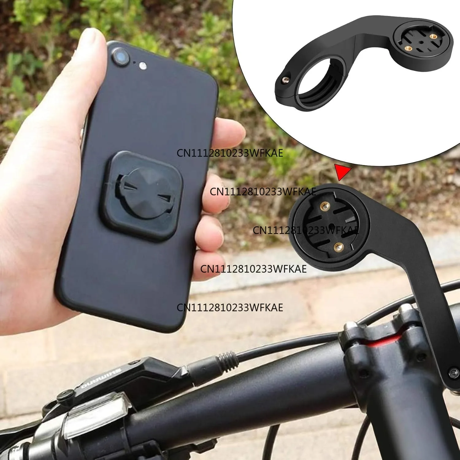 Bicycle code watch holder Mobile phone holder Universal riding expansion seat Garmin mobile phone back sticker Garmin