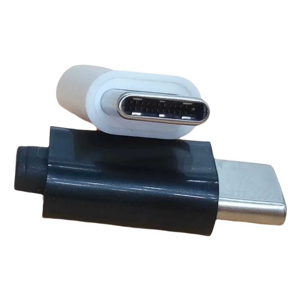 2/5Pcs Type C 2.0 Male Jack Plug Welding Type USB-C 4in1 2A Large Current USB 3.1 Connector Black White