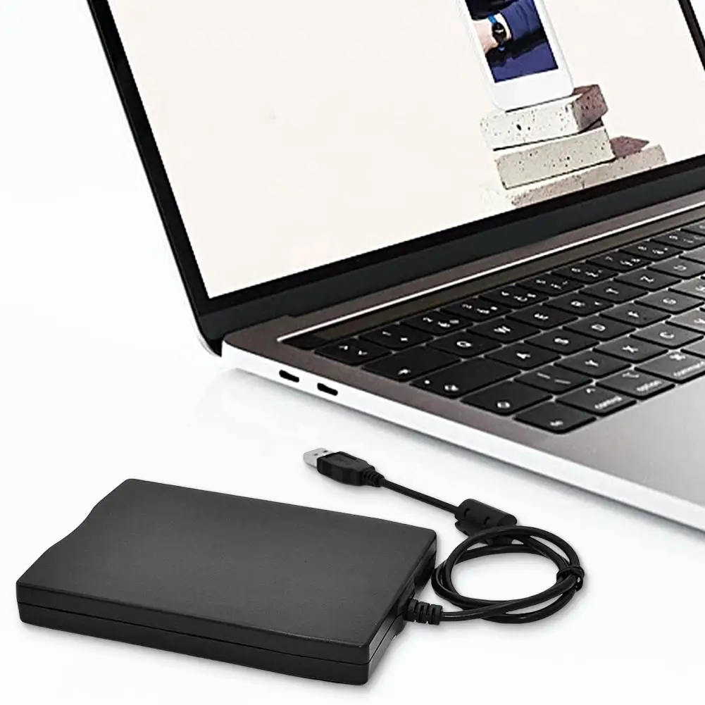 

Floppy Drive Compact Easy Carrying 1.44MB Shock-proof USB Floppy Drive Stable Performance Mobile Diskette Drive for PC
