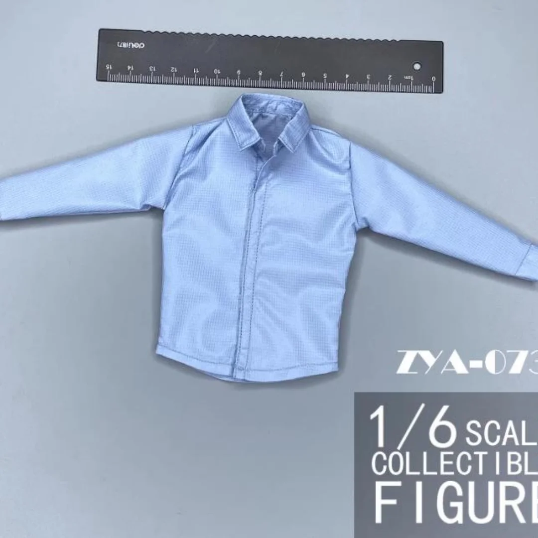1/6 Soldato da uomo Camicia casual a maniche lunghe Vestiti in tinta unita F12 pollici Bambola a spalla stretta Action figure