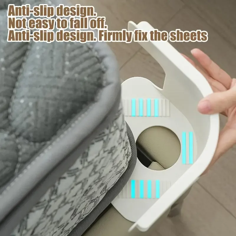 Fixadores de lençol de cama, laços de folha, uso multifuncional, clipes de aperto de canto de lençol resistente, aparência elegante, suprimentos para casa