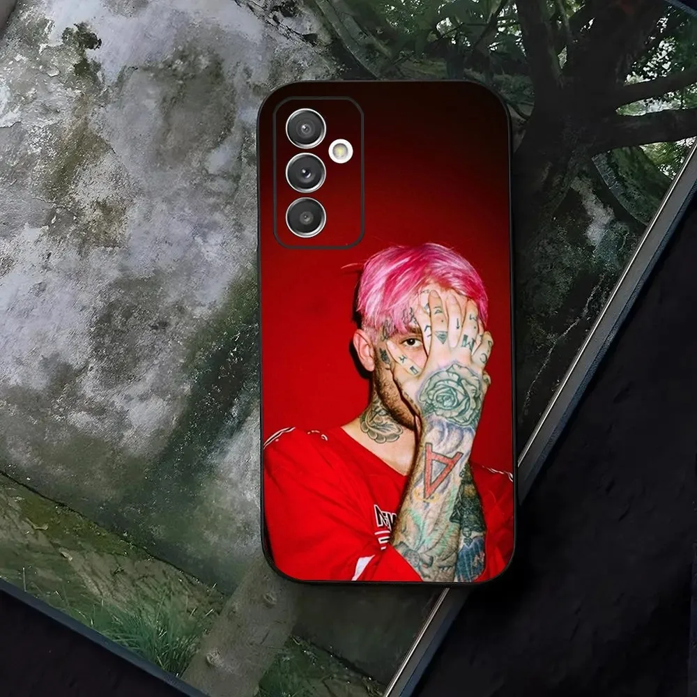 Rapper L-Lil R-Peep Phone Case For Samsung Galaxy A13,A21s,A22,A31,A32,A52,A53,A71,A80,A91 Black Cover