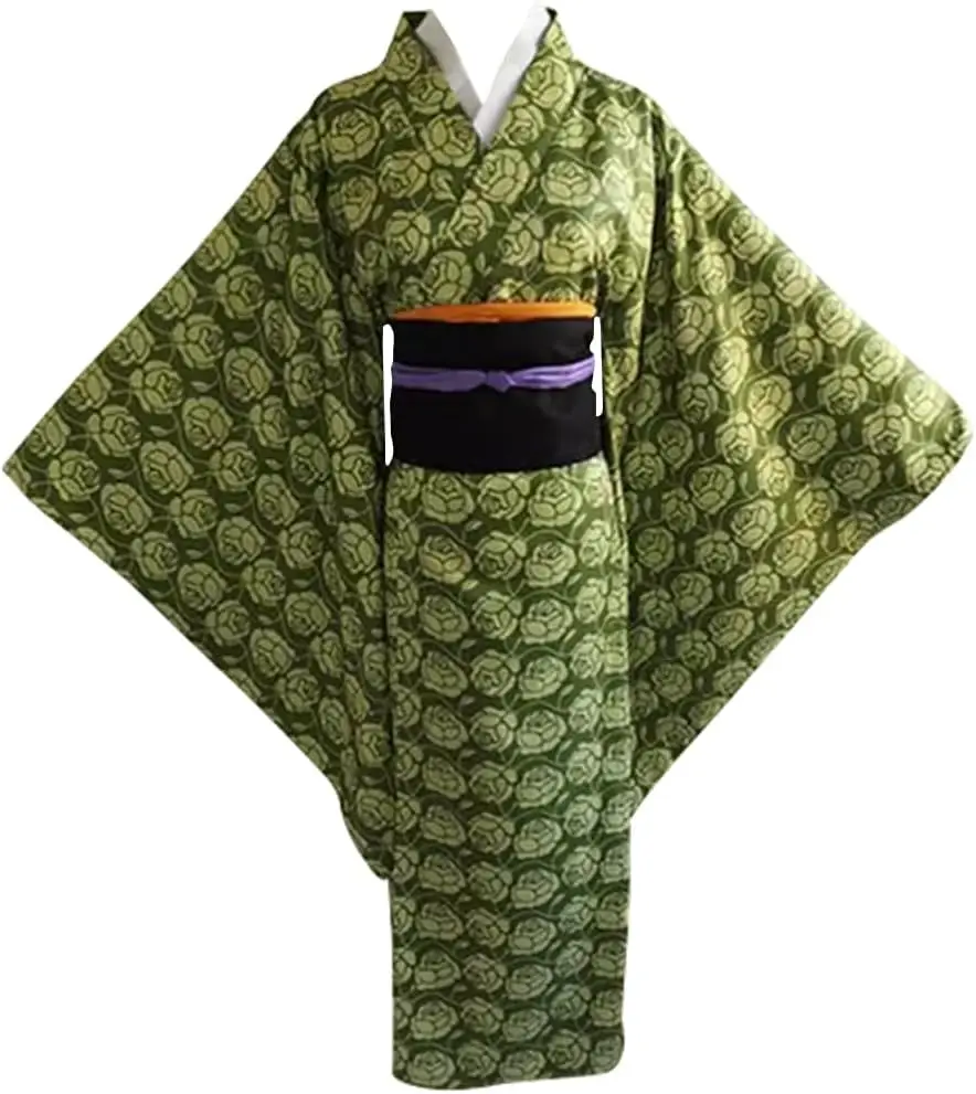 

Fulujiacos Women Anime Hashibira Kotoha Cosplay Costume Halloween Uniform Suit Kimono Party