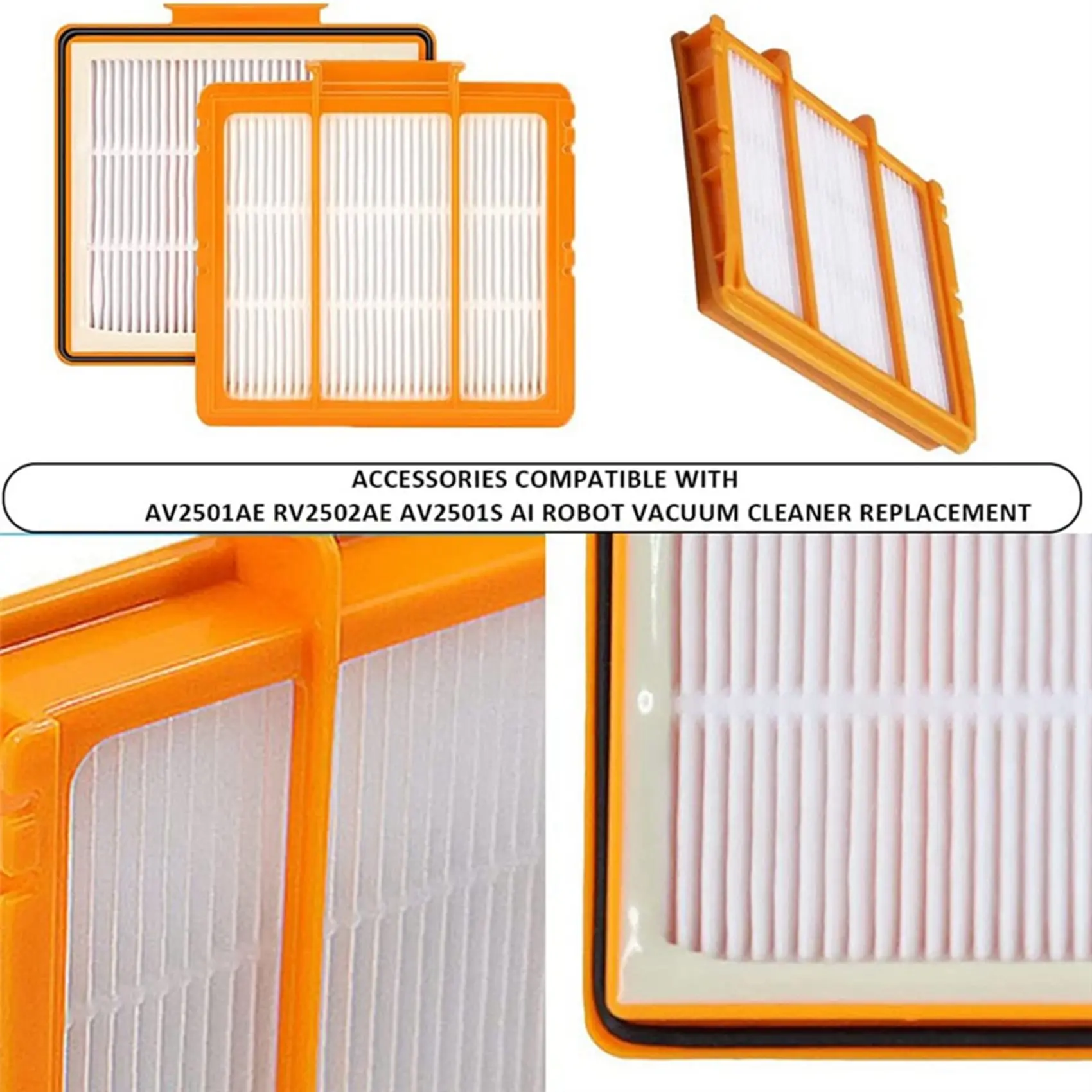 เปลี่ยนชิ้นส่วนแปรงหลักแปรงด้านข้างตัวกรองสําหรับ Shark AV2501AE AV2502AE หุ่นยนต์เครื่องดูดฝุ่นอุปกรณ์เสริม