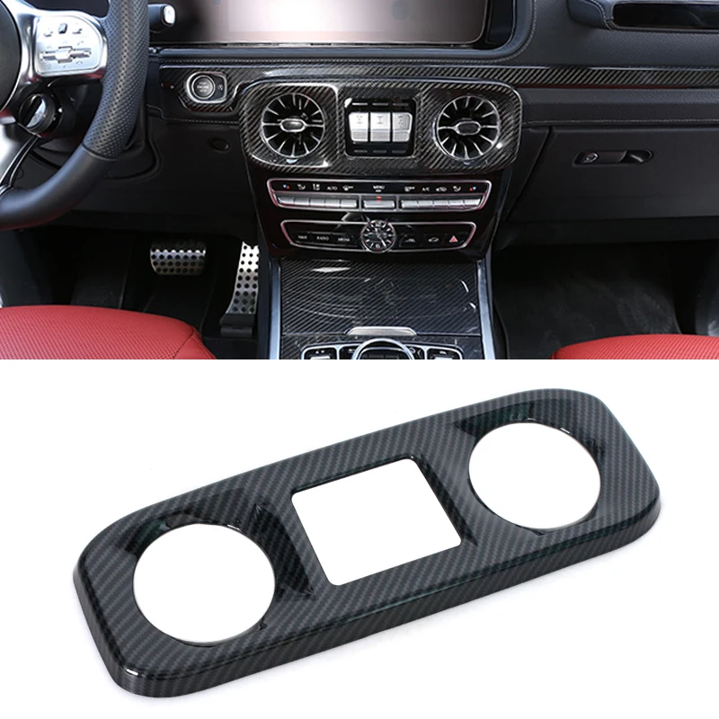 Car Central Control Air Outlet Cover ABS Carbon Fiber For Mercedes Benz G-Class W464 G63 G500 G500 2019-2020