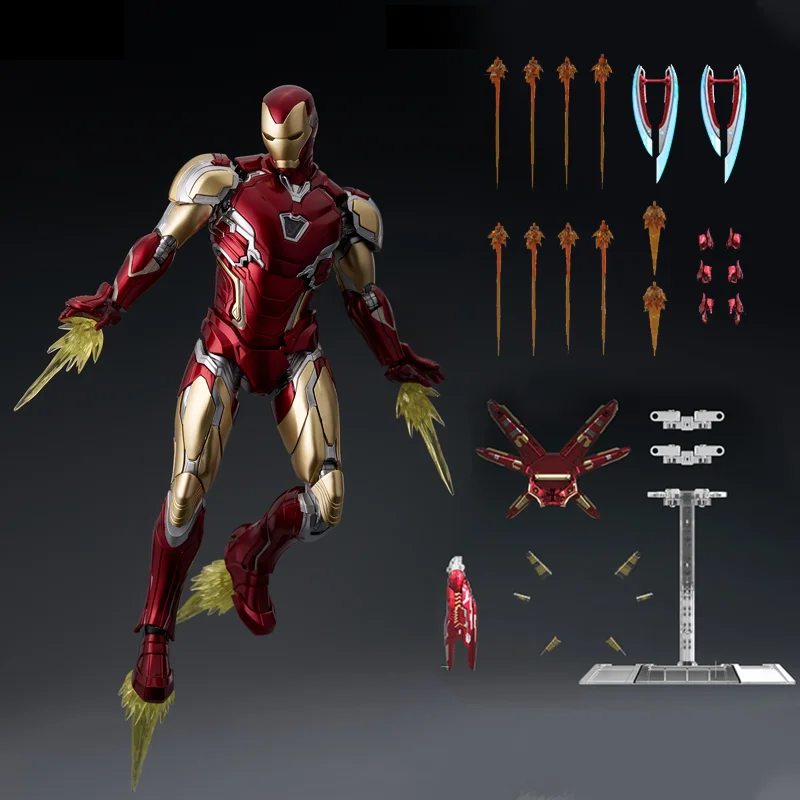 In stock Morstorm Iron Man Mk85 Marvel Avenger Infinity War Tony Figure Ironman Assembly Model Action Figures Toys Gifts