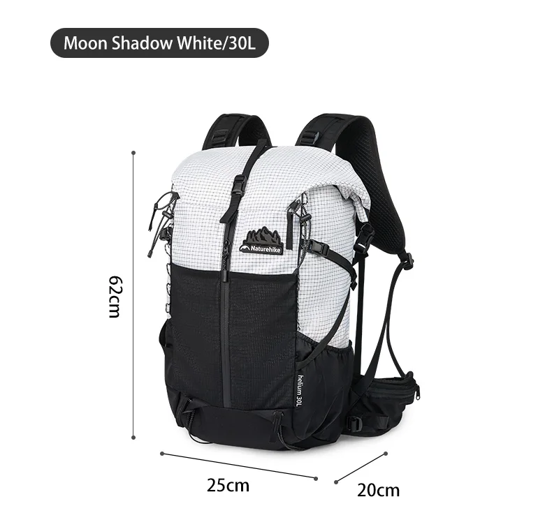 Naturehike Helium 30L Reiserucksack für Herren und Damen, Klettertasche für Outdoor-Sportarten, Wandern, Bergsteigen, ultraleicht, großes Fassungsvermögen – Detail 22