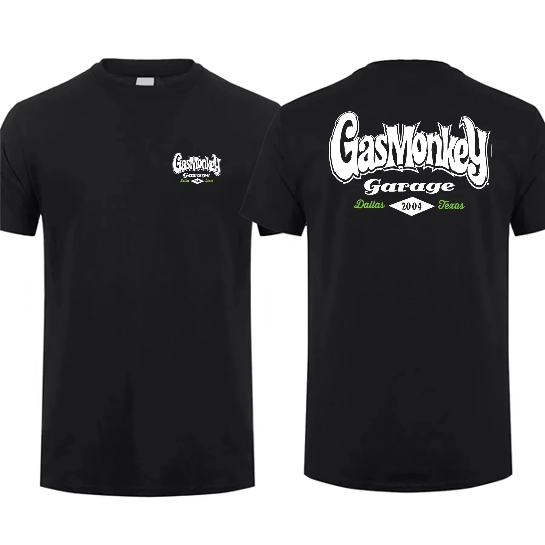 2026 Summer Best-Selling Gas Monkey Garage Retro Casual Short-Sleeved T-Shirt for Men's and Women's Breathable T Shirt