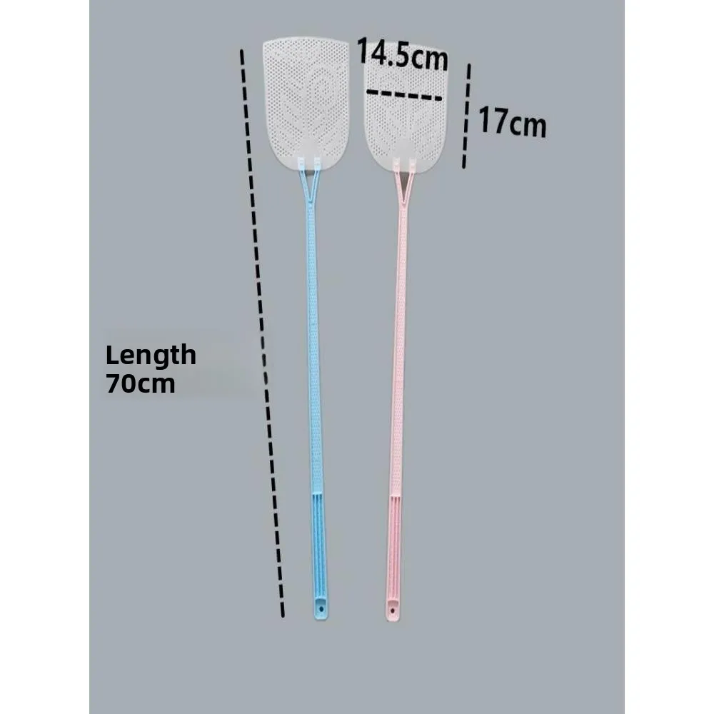 Long Handle Fly Swatter Reusable Durable Beef Tendon 2026 New Model Extendable Rod Large Size Home Use Fly Swatting Tool