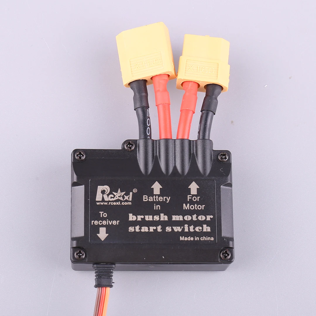 Rcexl 100A Borstel Motor Start Schakelaar V2.0 Elektronische Schakelaar Mechanische Relais Schakelaar Voor Rc Model